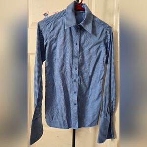 Thomas Pink women striped Button-Down  blue color size on last pictures